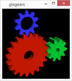 X server with OpenGL gears demo